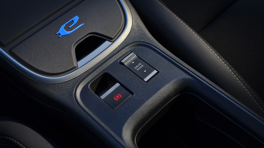 Die vier verschiedenen Fahrstufen können über «Drive Mode» angewählt werden.