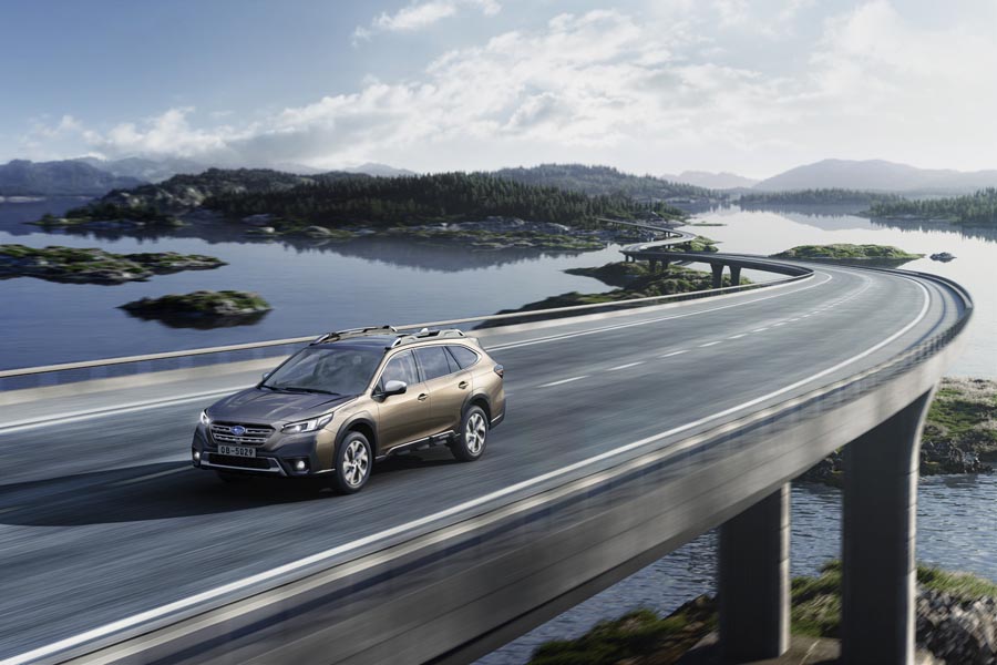 Fährt im Mai 2021 in der sechsten Modellgeneration vor: Subaru Outback.