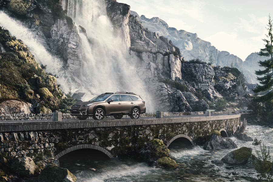 Fährt im Mai 2021 in der sechsten Modellgeneration vor: Subaru Outback.