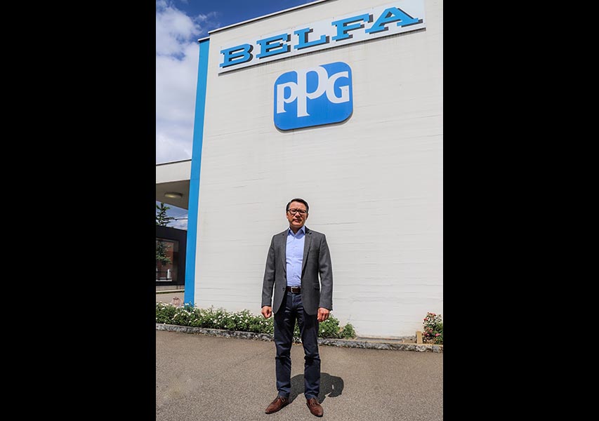 Richard Schöller, chef de projet du développement commercial, au siège principal de Belfa AG à Glattburg, dans le canton de Zurich. 
