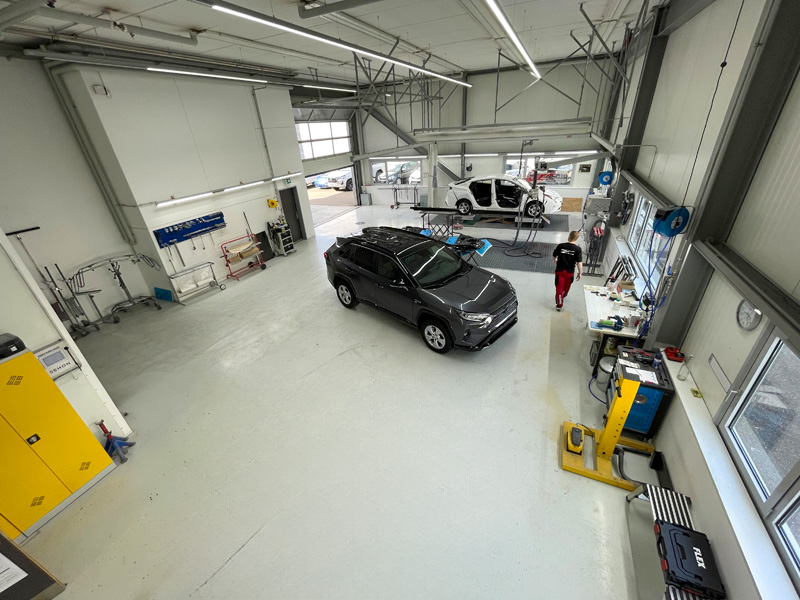 Très spacieux : l’atelier vu d’en haut
