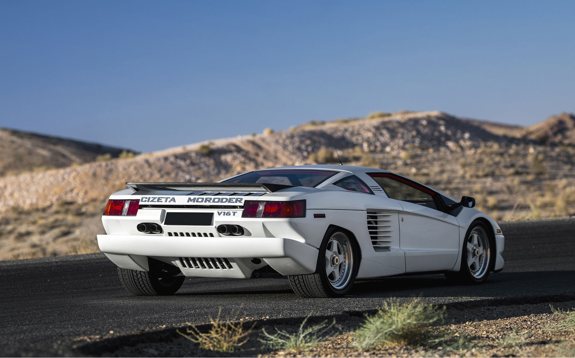 Pièce unique: prototype du Moroder V16T de Cizeta.