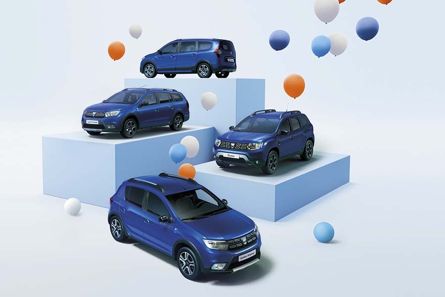 Pour l’anniversaire: les modèles spéciaux Celebration de Dacia.