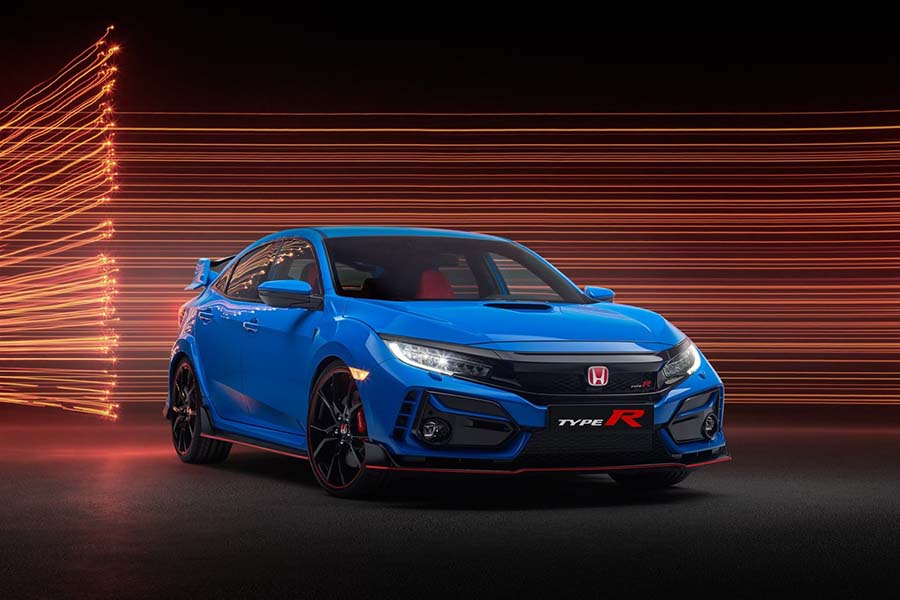 La Honda Civic Type R de l’année 2020 brille dans sa nouvelle couleur «Boost Blue».