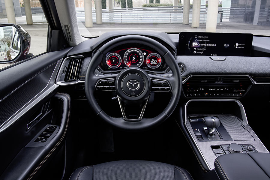 Pas de doute: à l’intérieur, le grand SUV de Mazda a l’air très raffiné.