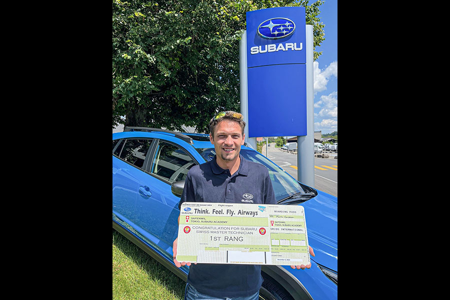 Grâce à sa victoire, il s’est qualifié pour la « Subaru World Technical Competition » à Tokio et y représentera la Suisse : Martin Grossen
