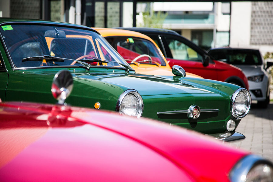 Sind in Würenlos zu sehen: Verschiedene Seat-Modelle aus den 60er und 70er Jahren. 