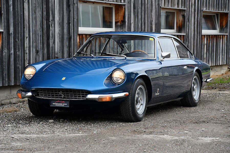 Schweizer Auslieferung: Ferrari 365 GT 2+2 von 1969. 
