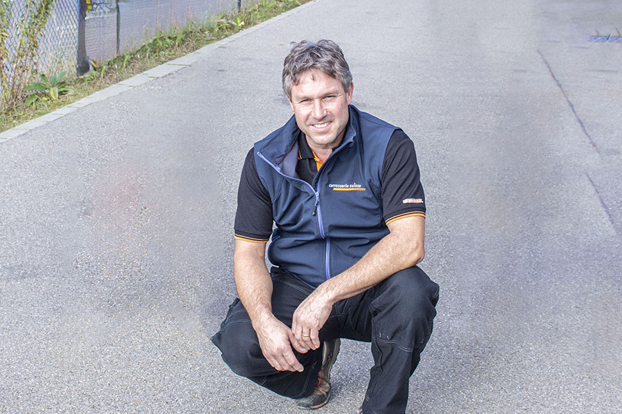 Stellt den Anlass hier in «seiner» Mobilcity mit auf die Beine: Patrick Balmer. 