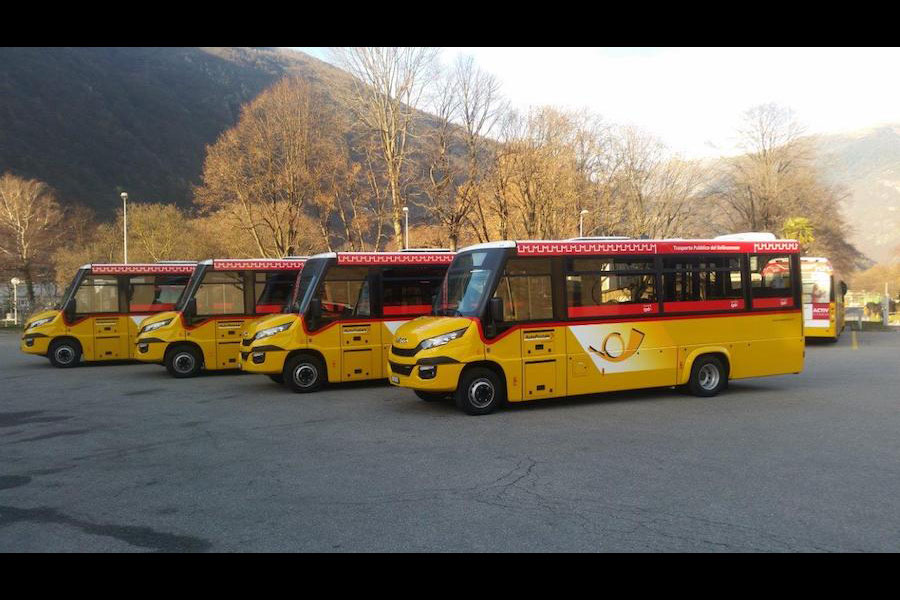 Die Hess-Gruppe hat dem Regiebetrieb Bellinzona sechs von diesen Heckniederflur-Bussen auf Iveco-Basis ausgeliefert. 