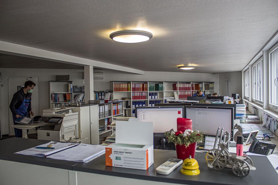 Die Arbeiten für die Herstellung eines Fahrzeugs beginnen stets hier, im Technischen Büro. 