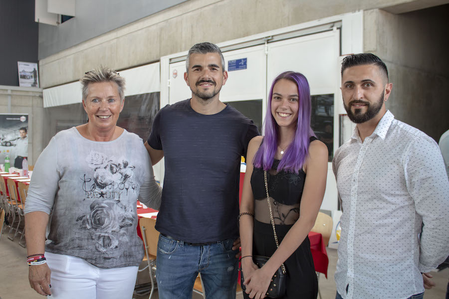 Das Team «Remo Schmid AG»: Inhaberin Veronika Karrer (links), die Ausbilder Joao do Carmo und Giovanni Scalinci (rechts) sowie Carmen Borer. 
