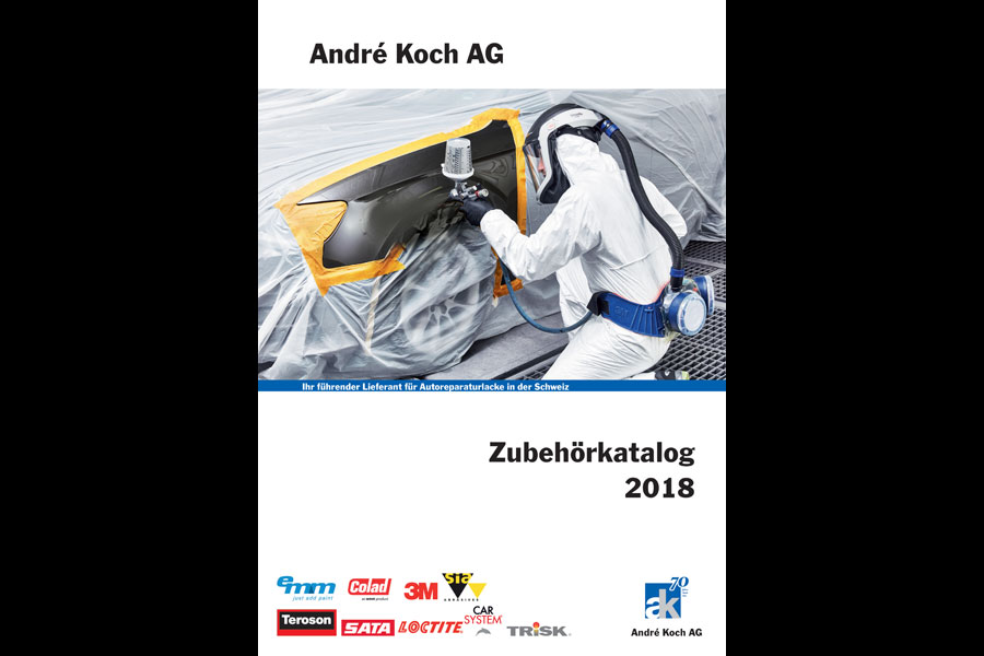 Der Zubehörkatalog 2018 bietet einen Überblick über alle Non-Paint-Produkte. Sie ssen sich einscannen und per Webshop bestellen.