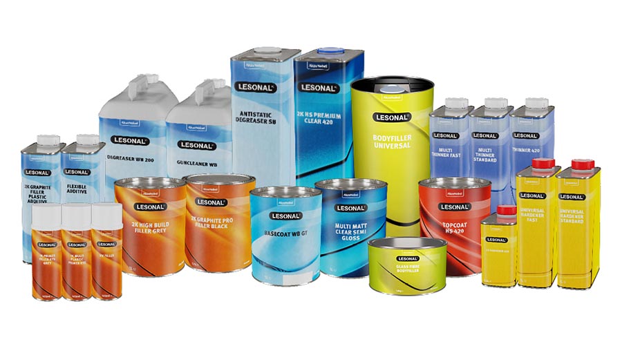 Nach dem Refreshing: So präsentieren sich die neuen farbcodierten Produktetiketten von Lesonal.