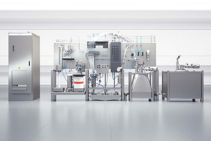 Die Systeme «Eco Supply P» sorgen bei Lotus für eine schnelle und sparsame Sonderfarbversorgung.