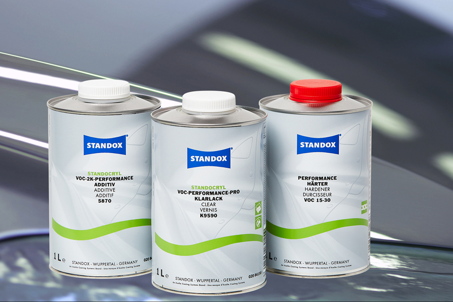 Von Micro Repair bis zur Ganzlackierung: Der «VOC-Performance-Pro-Klarlack K9590» von Standox eignet sich für alle Flächen.