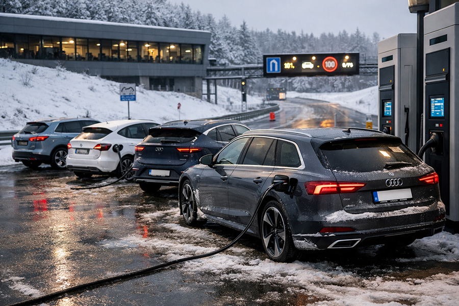 WLTP, c’est joli — l’hiver, c’est la réalité : le TCS remet les pendules à l’heure