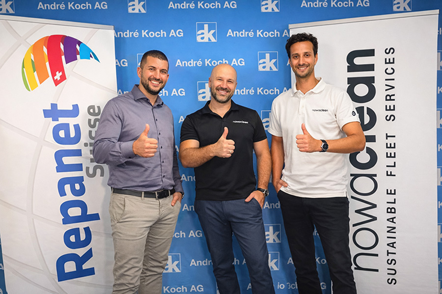 Nachhaltige mobile Services: Repanet Suisse kooperiert mit nowaclean