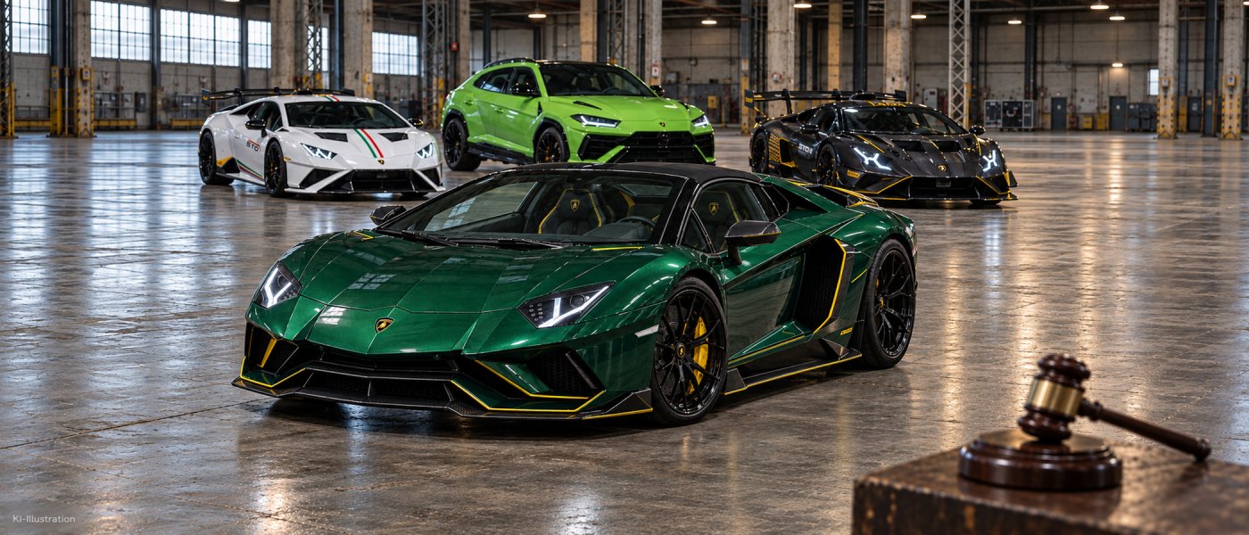 Lamborghini, Rolex und ein Krypto-Erbe: Die brisante Justizauktion
