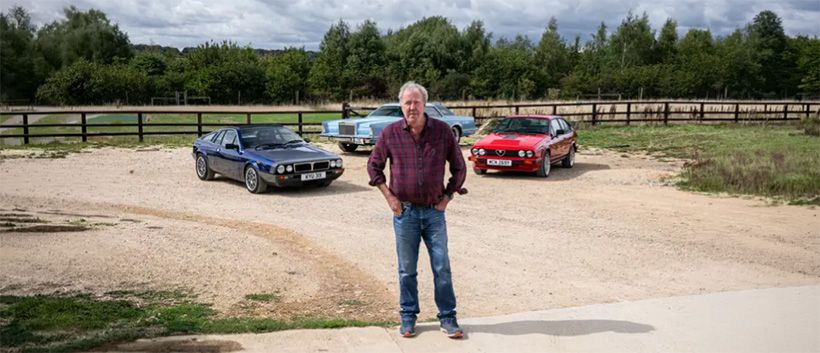Ferrari-Leuchten, Lachgas, Dudelsack: Clarkson verkauft Fernsehgeschichte