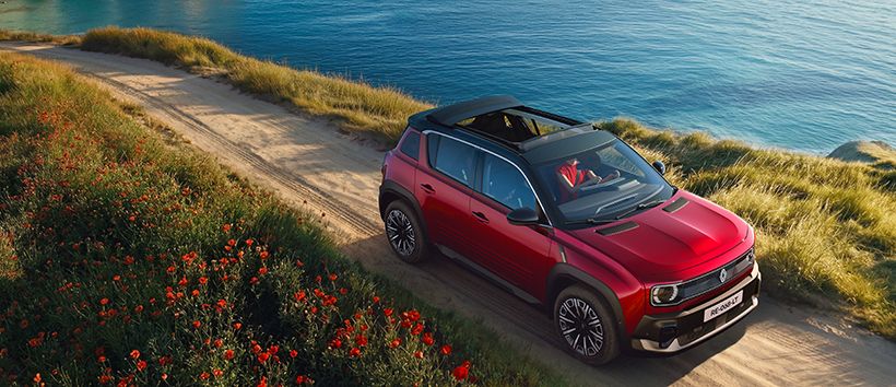 Renault verpasst dem R4 E-Tech electric ein Dach zum Wegfalten