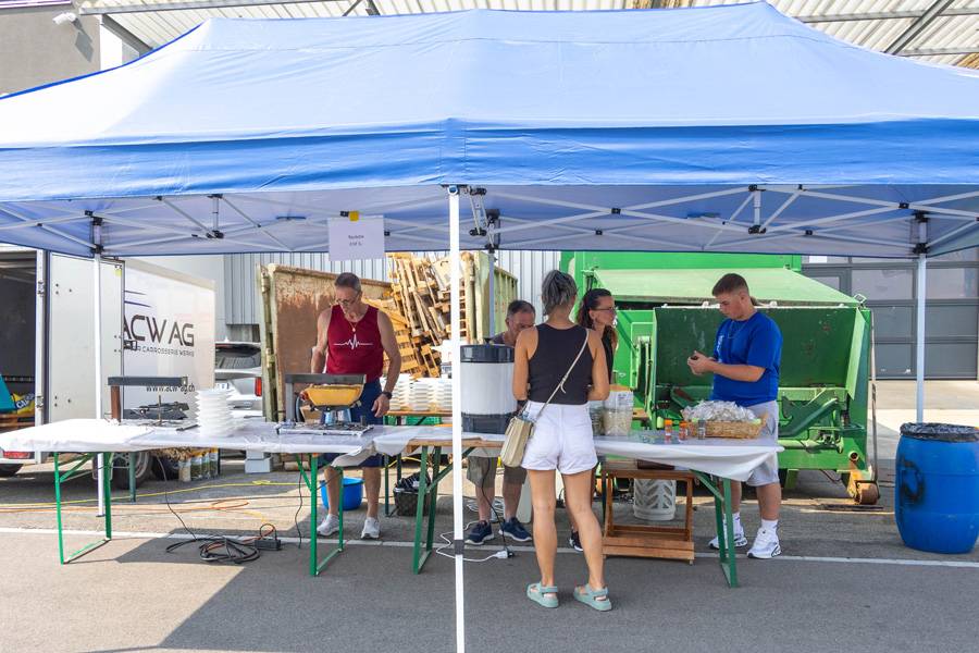 L’allée gourmande n’était pas immense, mais proposait en plus du raclette…