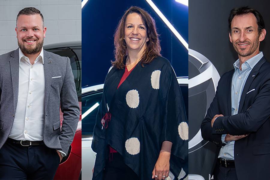 Prennent de nouvelles fonctions (de g. à dr.) : Grégory Mettraux, Katarina Loksa et Romain d’Anthony.