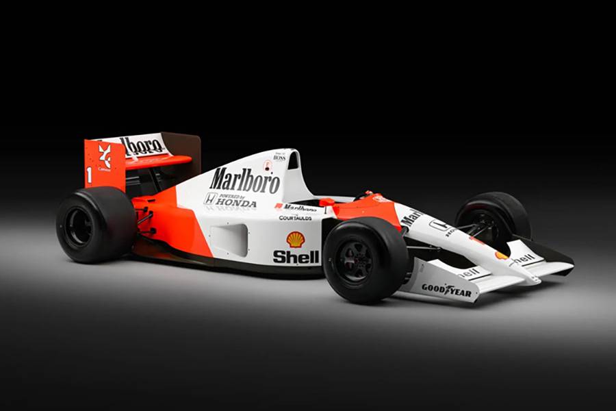 Formel 1, bevor sie klinisch wurde: Der MP4/6-1 als rollendes Manifest des Analogen – brutal, schön, gnadenlos direkt.