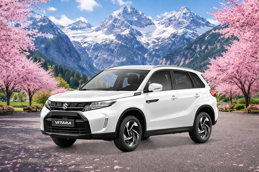 Der Vitara Sakura setzt auf feine optische Unterschiede statt laute Effekte: Badges mit Kirschblüten-Logo, spezielle Dekore und Sakura-Akzente im Innenraum geben dem kompakten SUV einen eigenständigen Auftritt. In der Schweiz startet das limitierte Sondermodell ab 31 490 Franken.