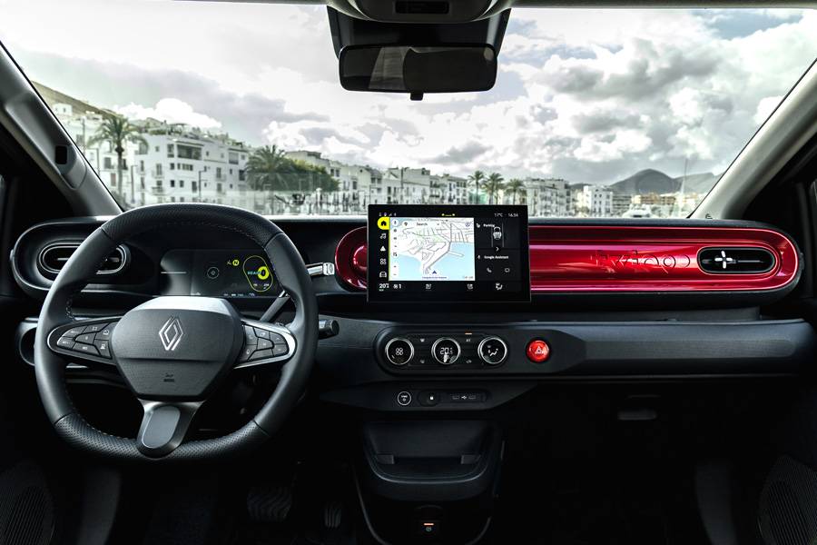 Aufgeräumt, digital und dennoch freundlich: Das Cockpit des neuen Twingo kombiniert klare Bedienung mit einem eigenständigen Design.