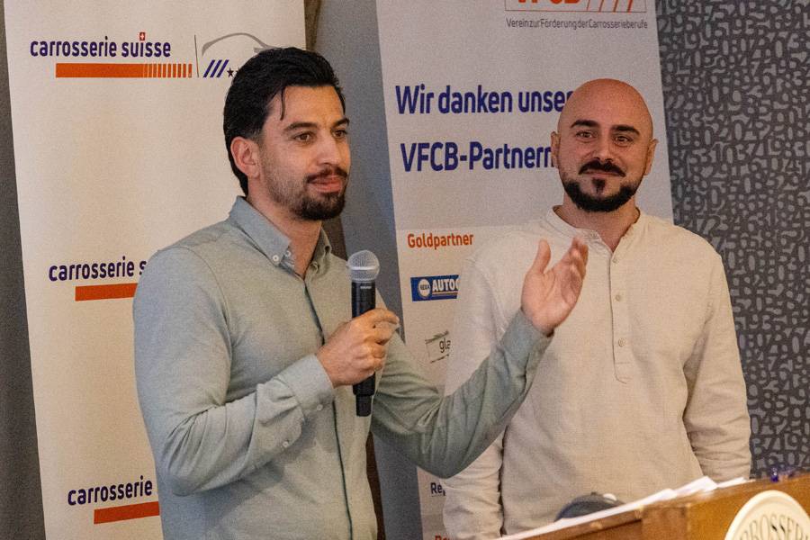 Les cerveaux créatifs du côté d’APG : Isaac Escobar (à gauche) et Nicola Arsic.