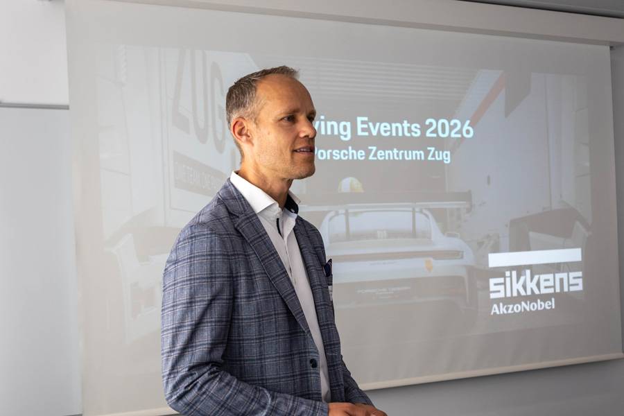 Thomas Güntert, du Porsche Zentrum Zug, présente les Driving Events 2026 – des événements de conduite qui se déroulent sur des circuits comme Le Castellet, Spa, Imola, Mugello ou Misano.