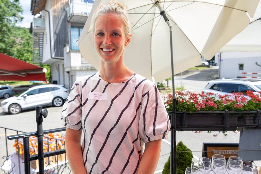 Marion Roeder, de Swisscom, présente « Green One », une plateforme numérique qui aide les entreprises à saisir et structurer leurs données de durabilité. 