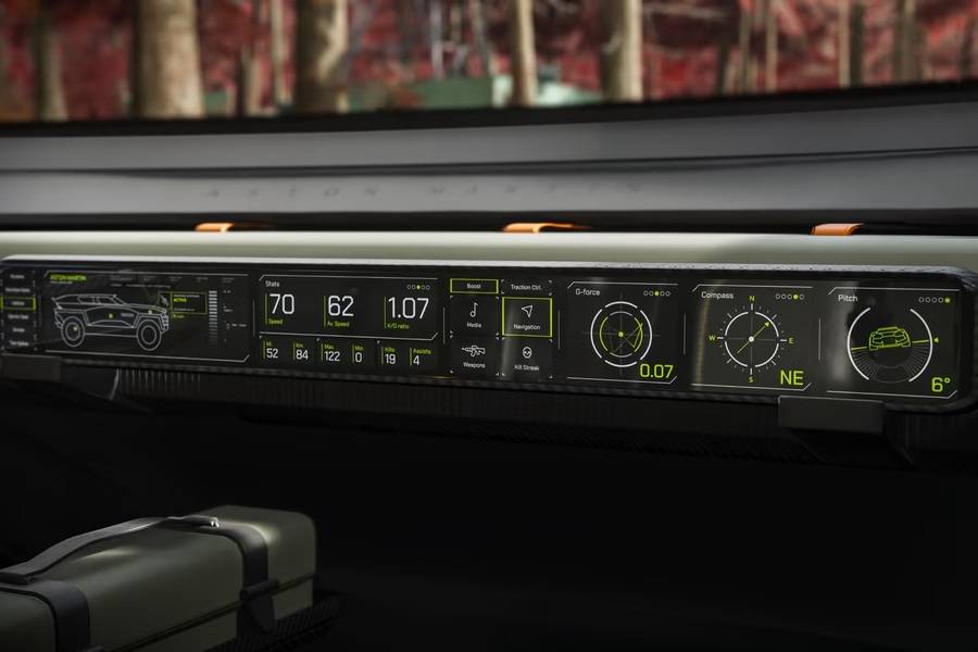 Navigation war gestern: Das breite Display bündelt Fahrdaten und taktische Informationen. Wer hier falsch abbiegt, verpasst offenbar nicht bloss die nächste Ausfahrt.