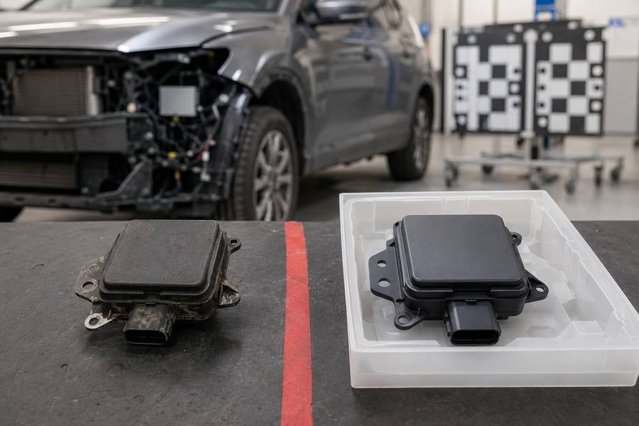 Neuf contre occasion: GM exige des pièces d’origine neuves pour les réparations des systèmes ADAS et exclut les capteurs usagés ou reconditionnés. (Image d’illustration)