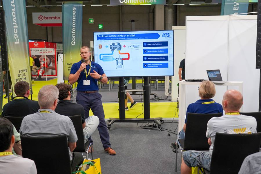 Technik verständlich gemacht: Beim Fachvortrag von BTS Turbo ging es um Funktion, Aufbau und Zusammenspiel moderner Turboladersysteme.
