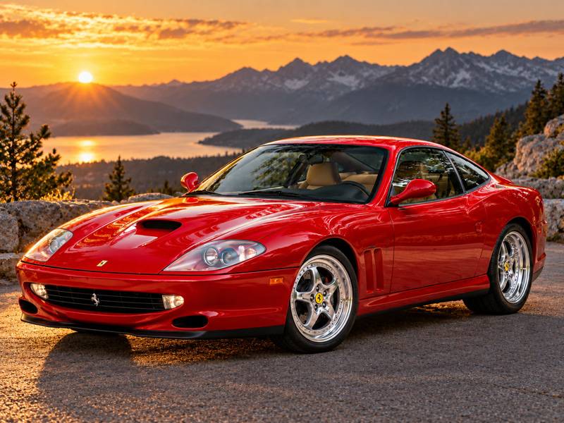 Ce n’est pas la Ferrari 550 Maranello de Michael Jordan. Mais la sportive à douze cylindres de la légende du basket, adjugée 2,7 millions de francs, lui ressemble…
